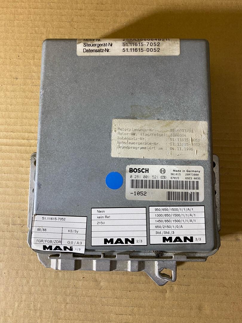 блок управления двигателем MAN F2000 1 поколение (1994 - 1998), 51.11615-7052, 0281001521, 0281001521 - фото №1