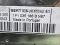 магнитола SEAT Leon 2 поколение 2007, 2.0 л., TDi, дизель, МКПП, хетчбэк 5 дв., 1P1035186B - фото №3