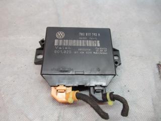 блок управления парктрониками Volkswagen Polo 4 поколение [рестайлинг] 2007, 1.2 л., i, бензин, МКПП, хетчбэк 5 дв., 7H0919283A