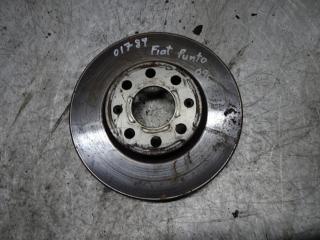 диск тормозной передний Fiat Grande Punto 2 поколение 2009, 1.2 л., МКПП, хетчбэк 5 дв.