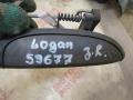 ручка наружная задняя правая Dacia Logan 1 поколение 2008, 1.4 л., бензин, МКПП, седан, 7700433078 - фото №2