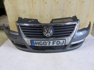 бампер передний Volkswagen Passat B6 (2005 - 2010), тёмно серый, 3C0807217RGRU