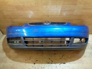 бампер передний Volkswagen Touran 1 поколение 2004, синий, 1T0807221