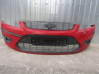 бампер передний Ford Focus 2 поколение [рестайлинг] (2007 - 2011), красный, 1521127