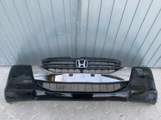 бампер передний Honda Odyssey 4 поколение RB3 (2008 - 2013), черный, 71101SLE000ZG, 71101SLEZZ00