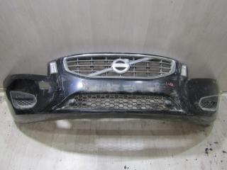 бампер передний Volvo S60 2 поколение (2010 - 2013), чёрный, 39802501, 30795006