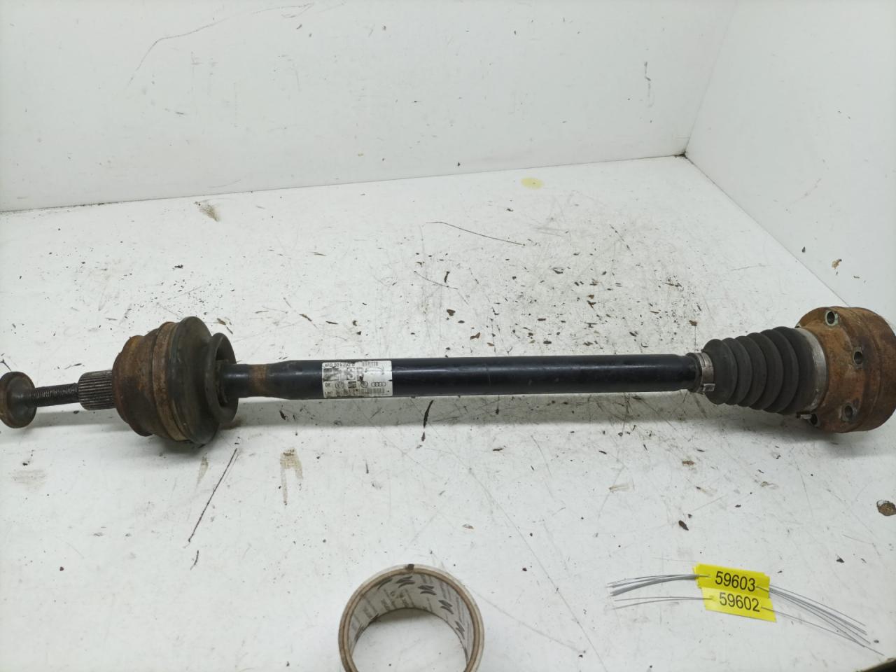 полуось задняя (приводной вал, ШРУС) Audi A6 Allroad Quattro C6 2006, 3.2 л., AUK, бензин, АКПП, универсал, 4F0501203B - фото №1