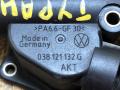 фланец (тройник) системы охлаждения Volkswagen Touran 1 поколение 2005, 2.0 л., дизель, 038121132G - фото №8