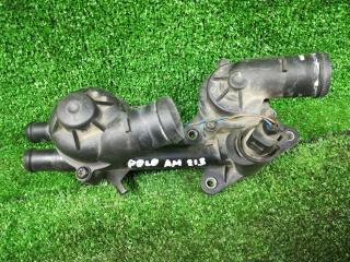 корпус термостата Volkswagen Polo 4 поколение [рестайлинг] 2007, 1.6 л., BTS, бензин, АКПП, черный, хетчбэк 5 дв., правый руль, 03C121111M, 03C121026M