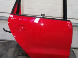 дверь задняя правая Volkswagen Polo 5 поколение 2010, 1.2 л., CBZB, бензин, АКПП, красный, хетчбэк 5 дв., правый руль