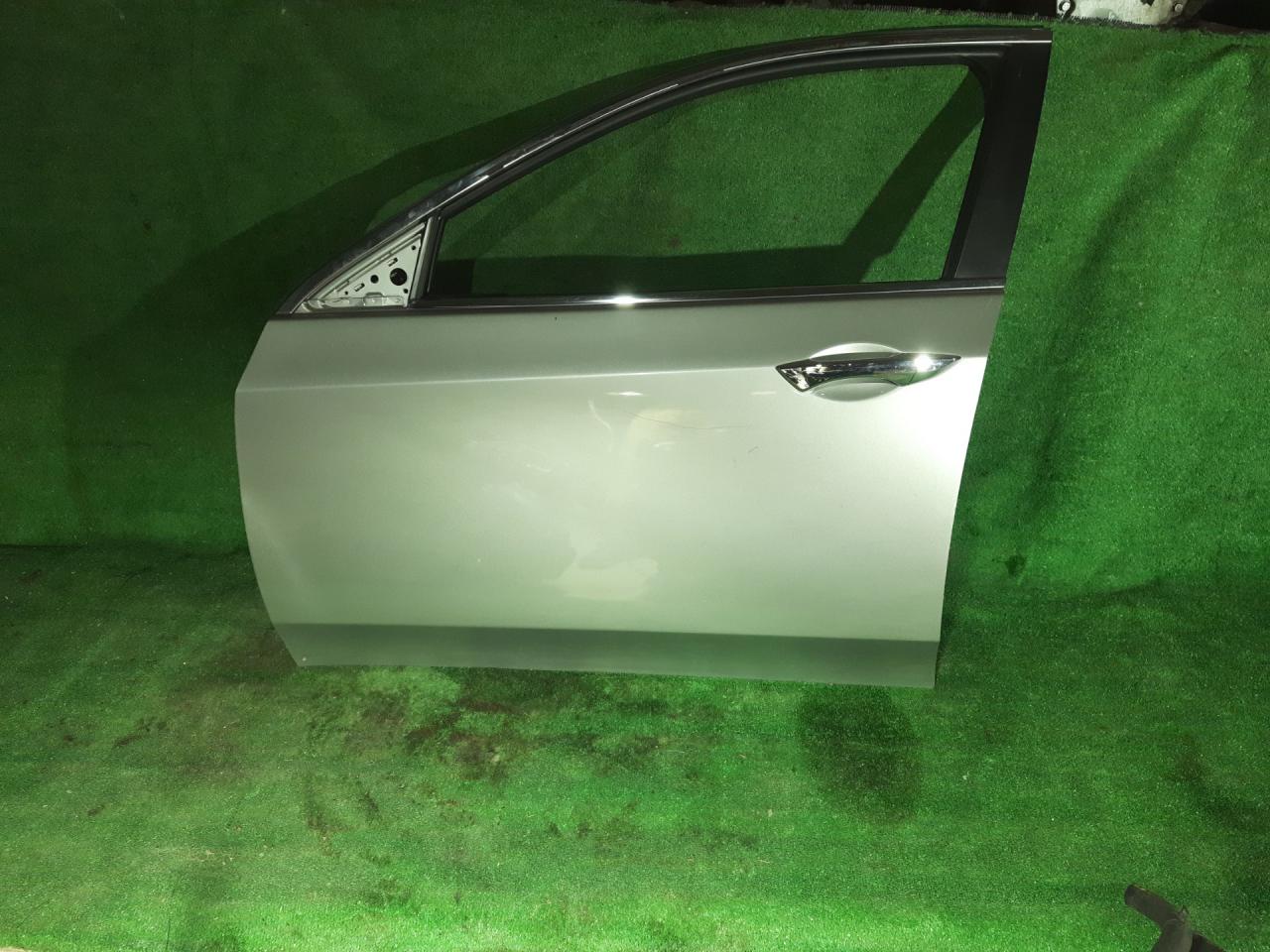 дверь передняя левая Honda Accord 8 поколение CU2 2010, 2.4 л., K24Z3, бензин, АКПП, серый, седан, передний привод, правый руль - фото №1