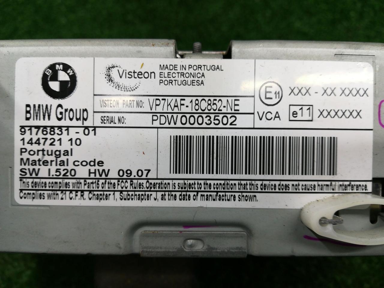 магнитола BMW X5 E70 2008, внедорожник 5 дв., VP7KAF18C852NE, PDW0003502 - фото №1