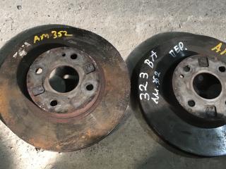 диски тормозные (комплект) Mazda 323 5 поколение 1995, 1.8 л., BP (DOHC), бензин, АКПП, белый, хетчбэк 5 дв., правый руль