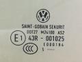 стекло двери передней левой Volkswagen Golf 7 поколение 2016, 1.4 л., CZCA, бензин, АКПП, белый, универсал, передний привод, правый руль, 43R001025 - фото №2