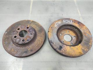 диски тормозные (комплект) Toyota Matrix 1 поколение (E130) ZZE130 2003, 1.8 л., 1ZZ-FE, бензин, АКПП, хетчбэк 5 дв., передний привод