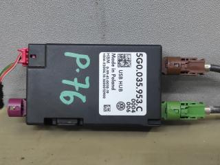 разъем AUX / USB Volkswagen Passat (USA) 2 поколение 2017, 1.8 л., CPRA, бензин, АКПП, седан, передний привод, 5G0035953C