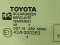 стекло двери передней правой Toyota Sienna 2 поколение [рестайлинг] 2007, 3.5 л., 2GR-FE, бензин, АКПП, серебристо-голубой, минивэн, передний привод, 43R000263, E1143R000263 - фото №4