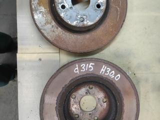 диски тормозные (комплект) Subaru Tribeca 1 поколение [рестайлинг] 2013, 3.6 л., EZ36D, бензин, красный, внедорожник 5 дв., полный привод