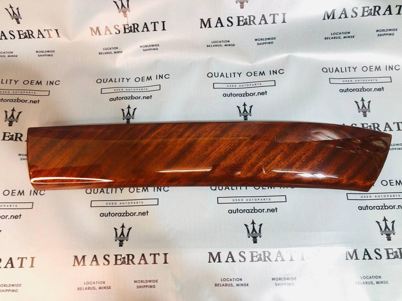 молдинг двери передней левой Maserati Quattroporte 5 поколение 2005, 4.2 л., бензин, АКПП, черный, седан, 66938700 - фото №1