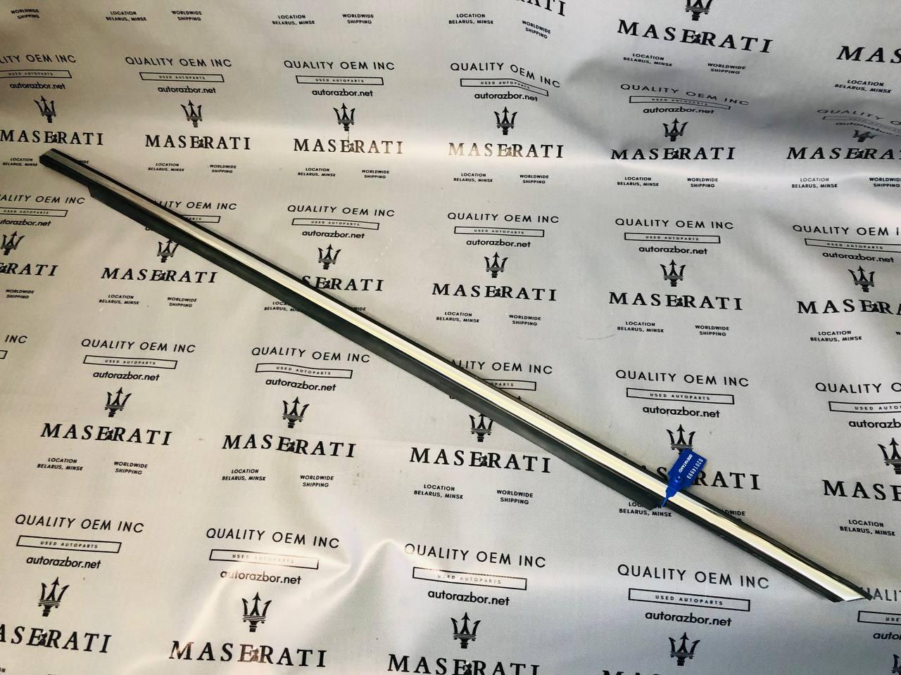 молдинг двери передней левой Maserati Quattroporte 5 поколение 2005, 4.2 л., M139 A, бензин, робот, седан, задний привод, 67476000 - фото №1