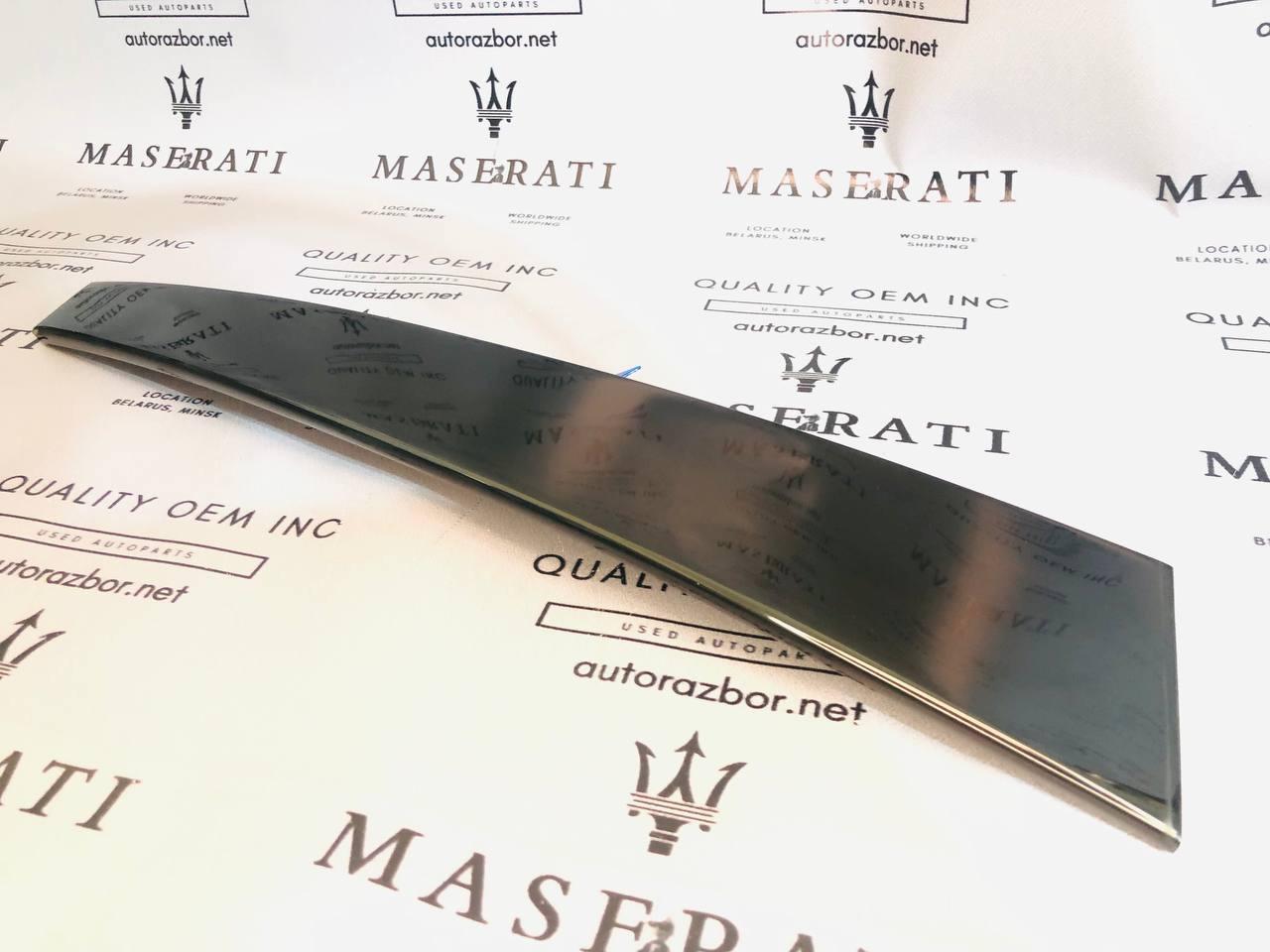 молдинг двери задней левой Maserati Quattroporte 5 поколение 2005, 4.2 л., M139 A, бензин, робот, седан, задний привод, 67066600 - фото №1