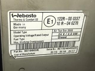 автономный отопитель (Webasto) Volvo FH FH 4 2015, 12.8 л., D13K500, дизель, АКПП