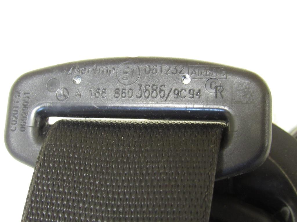ремень безопасности Mercedes-Benz M-Класс W166 2015, 1668603686 - фото №1