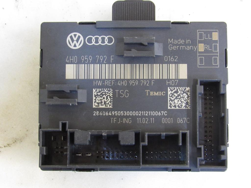 модуль управления двери Audi A8 D4/4H 2012, 4H0959792F - фото №1