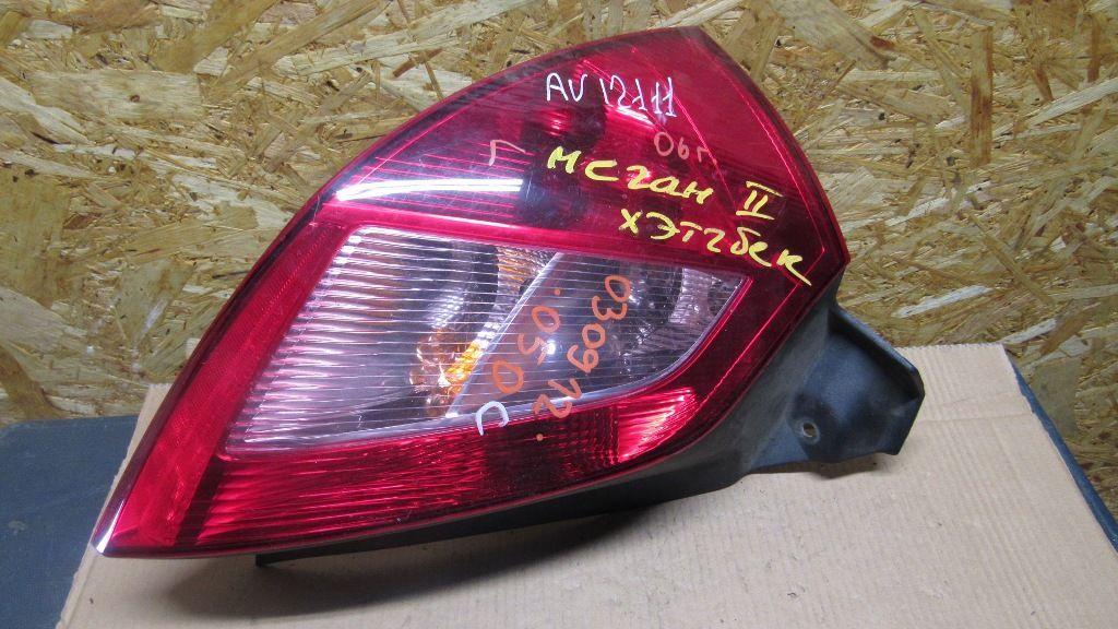 фонарь задний левый Renault Megane 2 поколение 2006, 1.4 л., K4J 732, бензин, АКПП, хетчбэк 5 дв. - фото №1