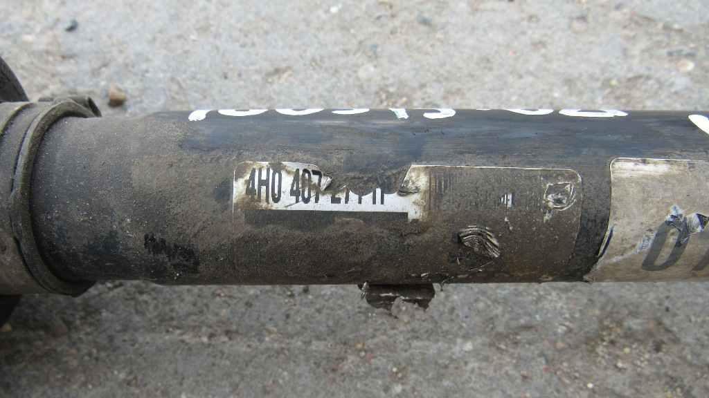 полуось передняя правая (приводной вал, ШРУС) Audi A8 D4/4H 2012, 4.2 л., CDRA, бензин, АКПП, седан, 4H0407271H - фото №1