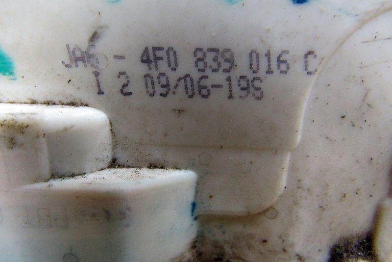 замок двери задней правой Audi A6 4F/C6 2005, 2.7 л., дизель, седан, 4F0839016C - фото №1