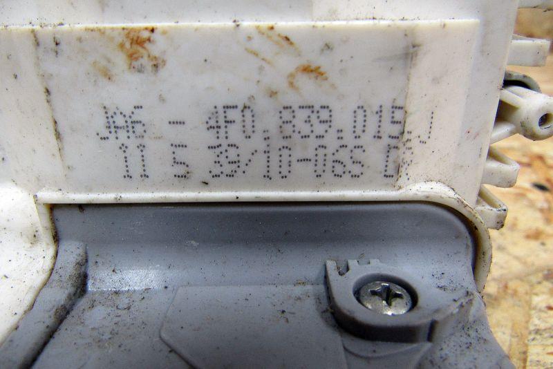 замок двери задней левой Audi A6 4F/C6 2005, 2.0 л., бензин, седан, 4F0839015J - фото №1