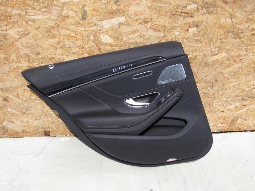 обшивка двери задняя левая Mercedes-Benz S-Класс W222/C217/A217 2013, 4.7 л., M 278.929, бензин, седан, 2227300174 - фото №1