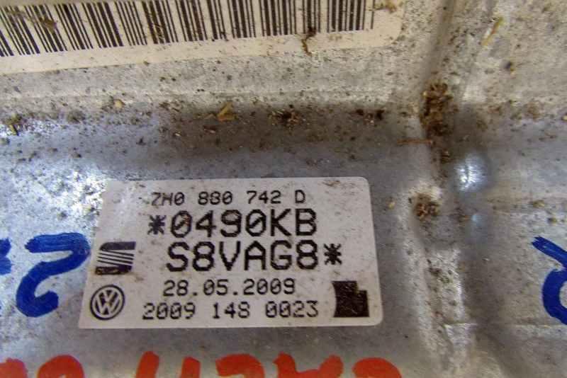 подушка безопасности боковая (шторка) Volkswagen Multivan T5 2003, 1.9 л., AXC, дизель, минивэн, 7H0880742D - фото №1