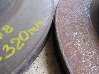 диски тормозные (комплект) Toyota Hilux 7 поколение [рестайлинг] 2009, 2.5 л., 2KD-FTV, дизель, пикап