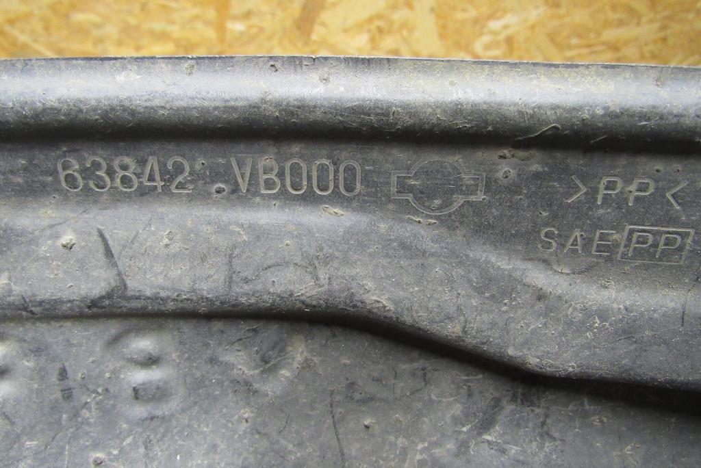 защита арок передняя правая (подкрылок) Nissan Patrol Y61 2000, 3.0 л., ZD30DDTi, дизель, внедорожник 5 дв., 63842VB000 - фото №1