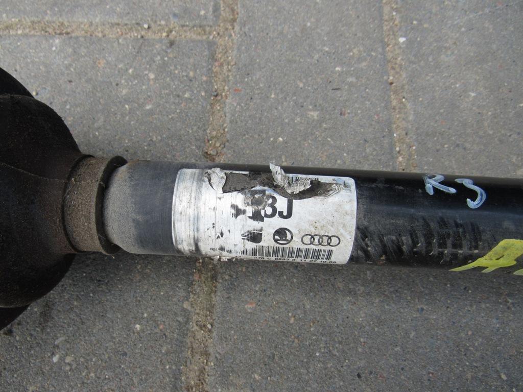 полуось задняя (приводной вал, ШРУС) Audi A5 8T 2007, 3.2 л., CALA, бензин, купе, 8K0501203J - фото №1