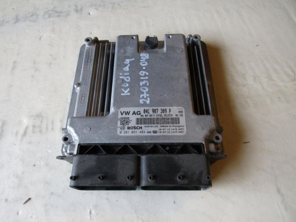 блок управления двигателем Skoda Kodiaq 1 поколение 2016, 2.0 л., DFHA, дизель, внедорожник 5 дв., 04L907309P - фото №1
