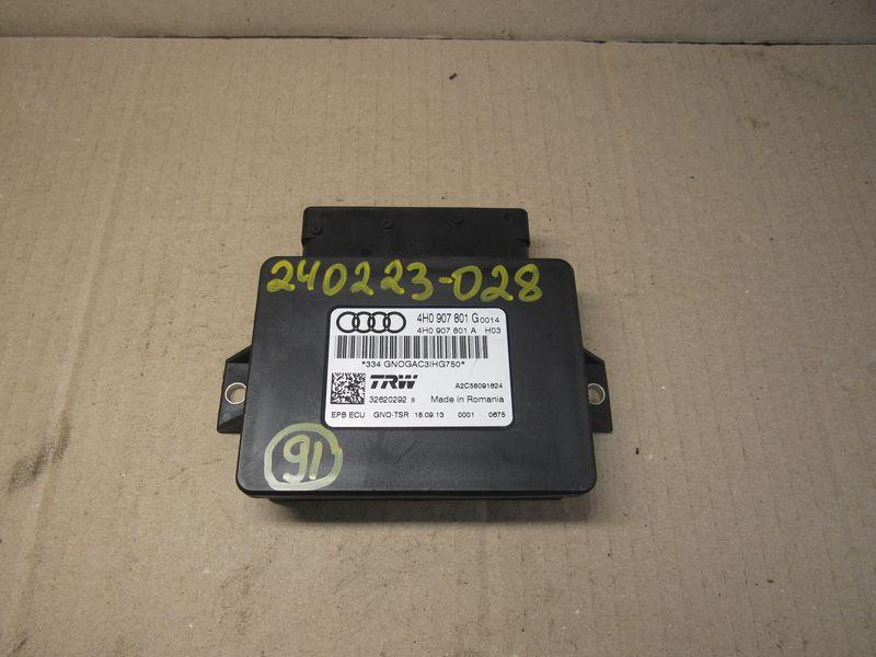 блок управления ручником Audi A8 D4/4H 2011, 3.0 л., дизель, 4H0907801G - фото №1