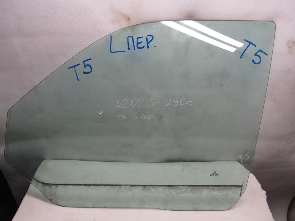 стекло двери передней левой Volkswagen Multivan T5 2007 - фото №1