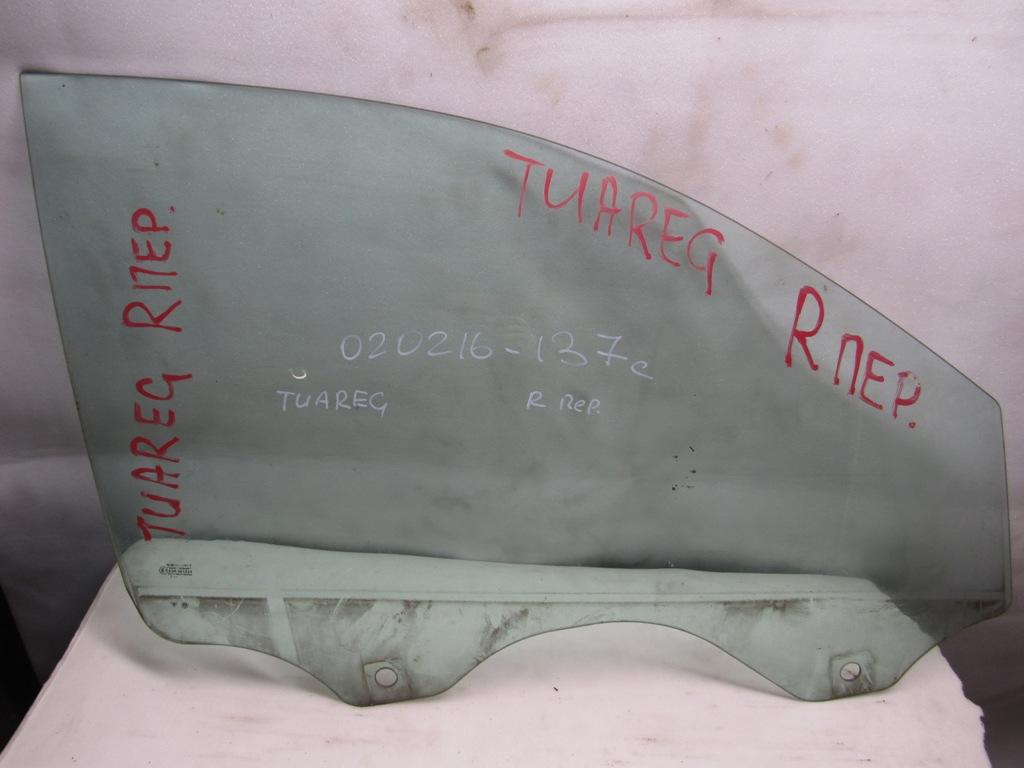 стекло двери передней правой Volkswagen Touareg 1 поколение 2002 - фото №1