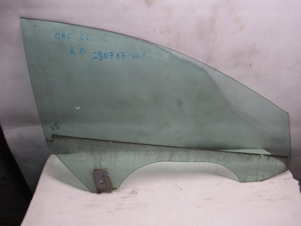 стекло двери передней правой Volkswagen Passat CC 1 поколение 2008 - фото №1