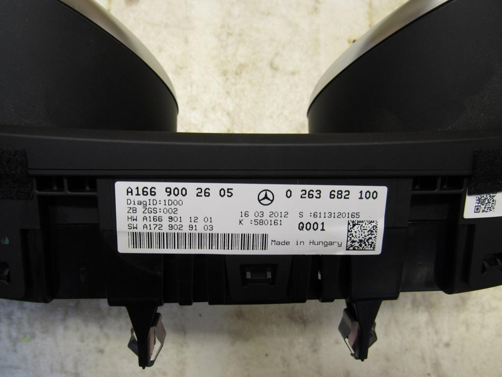 щиток приборов (приборная панель) Mercedes-Benz M-Класс W166 2014, 3.0 л., дизель, АКПП, внедорожник 5 дв., 1669002605 - фото №1