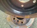 диски тормозные задние BMW 3 серия E46 E46/4 2000, 2.0 л., дизель, МКПП, серебристый, седан - фото №3