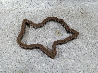 цепь масляного насоса Citroen C4 1 поколение 2008, 1.4 л., 8FS (EP3), бензин