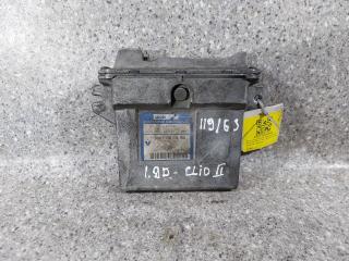 блок управления двигателем Renault Clio 2 поколение (1998 - 2002), 1.9 л., D, F8Q 630, дизель, 7700104956, 7700111205