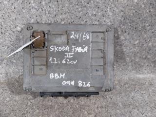 блок управления двигателем Skoda Fabia 1 поколение (6Y) (1999 - 2004), 1.2 л., i, BBM, бензин, МКПП, O3D906023, 5WP40846