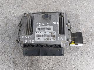 блок управления двигателем Hyundai Santa Fe 2 поколение (CM) (2005 - 2010), 2.2 л., CRDi, D4EB, дизель, полный привод, 39113-27825, 0281013584