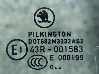 стекло двери задней левой Skoda Fabia 2 поколение (5J) [рестайлинг] (2010 - 2014), универсал