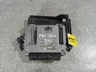 блок управления двигателем Peugeot 407 1 поколение (2004 - 2010), 1.6 л., HDi, 9HZ (DV6TED4), дизель, МКПП, 9662213380, 9662870780